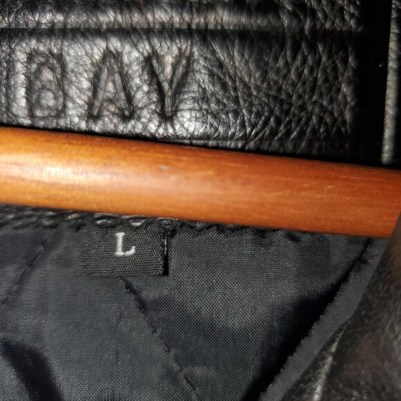 Men's Heavy Weight Genuine Leather Jacket - Size L - Picture 8 of 10